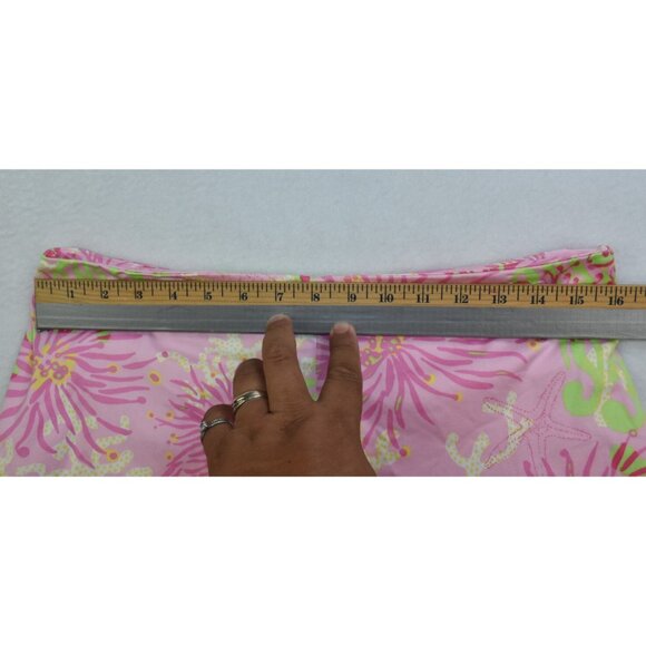 Lilly Pulitzer Resort Fit Women's Bermuda Size 6 Pink Starfish Shorts -Flaws- - Picture 7 of 13